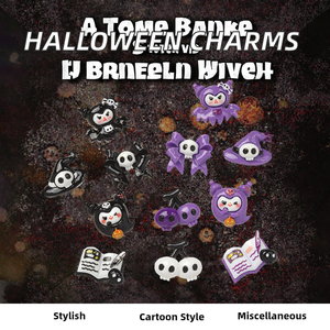 Accessoires décoratifs pour Halloween : breloques en résine DIY (squelette, fantôme, cerise, nœud, momie, lapin) pour coques de téléphone et pinces à cheveux - Product Image 2