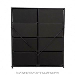Commode industrielle Hua Cheng à 8 tiroirs avec panneaux en MDF et structure en acier inoxydable, design moderne, rangement durable pour chambre à coucher - Product Image 5