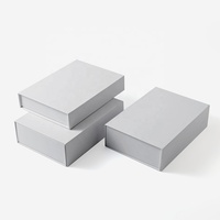 Boîtes cadeaux pliantes en carton rigide grand format, personnalisées, blanches, de luxe, imprimées, avec fermeture magnétique, en matériaux recyclés et éponge, vente en gros