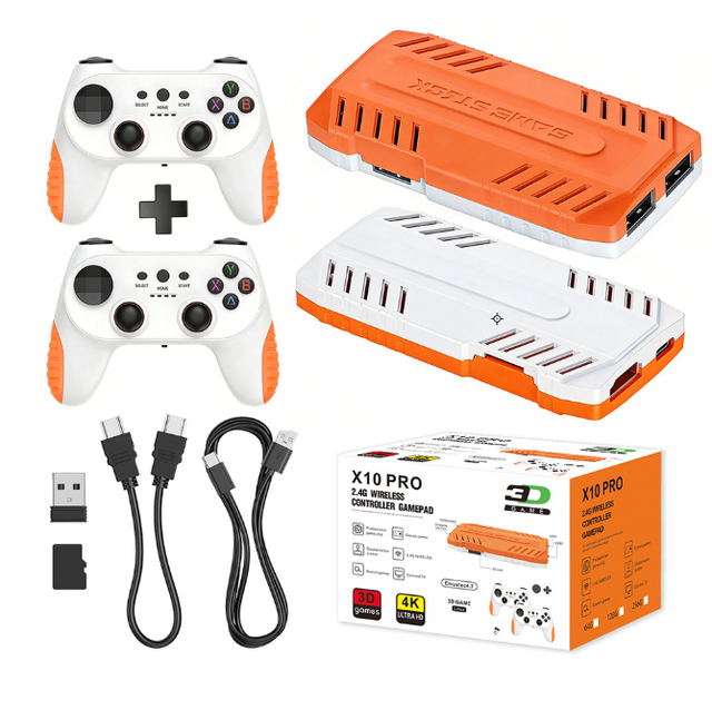 X10 PRO 4K TV Connect 2.4G Double Game Controller Support 50000+ Games 51 Simulator 128GB Video Game Pad