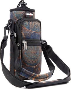 Adjustable Shoulder <b>Strap</b> Neoprene <b>Water</b> <b>Bottle</b> Holder Pouch 40 oz <b>Bottle</b> Carrier Soft Handle Large Capacity Washable Feature - Product Image 1