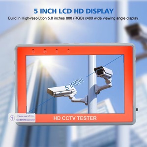 เครื่องทดสอบกล้องวงจรปิด HD 5 นิ้ว 4 in 1 รองรับ CVI AHD TVI 3MP 4MP 5MP 8MP 1080P 720P รุ่น <span class=keywords><strong>CCTV</strong></span> <span class=keywords><strong>Tester</strong></span> <span class=keywords><strong>Pro</strong></span> - Product Image 3