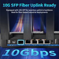 Router WiFi 7 Tri-Band ODM ZBT Z8803BE 5G Dual SIM Slot Port SFP 10G 19000Mbps 1.8GHz Quad-Core MT7988AV Dukungan OpenWRT