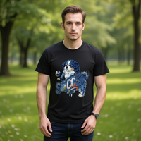 T-shirt unisexe en jersey 100% coton de qualité supérieure, confortable, 210 GSM, décontracté, respirant, durable, imprimé avec un motif pour homme