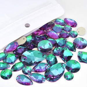 OLeeya 5A Coudre sur des pierres Mix Shapes Rivoli Teardrop Coudre sur Crystal Flatback Strass pour Gymnastique Justaucorps Accessoires - Product Image 5