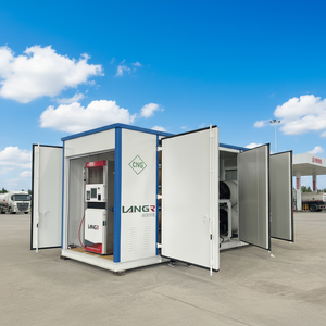 Estación de Reabastecimiento de <span class=keywords><strong>Gas</strong></span> Natural CNG Móvil Langrun, Montada en el Suelo con Dispensador de Combustible CNG 220V - Product Image 2