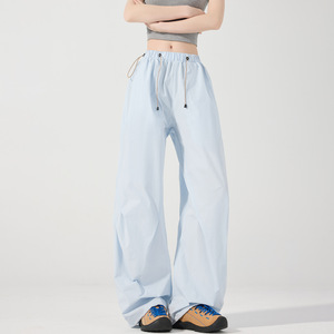 Pantalon unisexe décontracté en polyester respirant, infroissable et durable pour la randonnée, les trajets quotidiens et le travail - Product Image 5