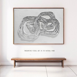 2025 Bán Buôn Tùy Chỉnh Tường Trừu Tượng Nghệ Thuật Wabi Sabi Khách Sạn Tường Nghệ Thuật 100% Handmade 3D Kết Cấu Thạch Cao Sơn - Product Image 1