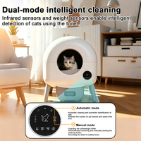Neue intelligente selbst reinigende Katzen toilette mit 76l großem Raum Remote App Access Easy Clean-Funktion für mehrere Katzen