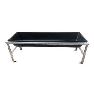 Mangiatoia e <span class=keywords><strong>Abbeveratoio</strong></span> <span class=keywords><strong>in</strong></span> <span class=keywords><strong>Plastica</strong></span> Nera per Capre e Pecore 100*30*18CM - Product Image 3