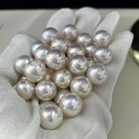 Perles d'eau douce naturelles de qualité supérieure, type Edison, effet miroir Aurora Saiao, blanches, en vrac, semi-finies, vente en gros pour l'art des ongles, qualité AAAAA