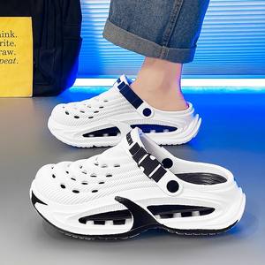 Chaussons d'été pour hommes, style sportif, antidérapants, en EVA solide, bout rond, pour couple, haute valeur chromatique, semelle épaisse, usage extérieur - Product Image 3