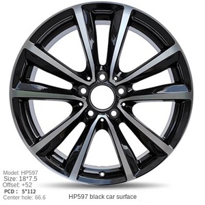 24 메르세데스- E300L/E260L 18인치 럭셔리 패션 알루미늄 합금 휠 멀티 스포크 디자인 - Product Image 4