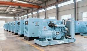 低噪音柴油发电机组 400 千瓦 500 千伏安 50/60 赫兹 三相 1500/1800 转/分钟 远程启动 开架式 品牌控制器 ATS - Product Image 2