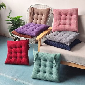 工場直販卸売 コーデュロイ製 オフィス・教室用椅子クッション 通気性のあるソフトシートパッド 腰痛対策クッション シートクッション - Product Image 2