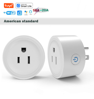 Doodle WiFi Smart Socket 16A-20A avec mesure de la puissance, application mobile pour télécommande, compatible avec les prises US, EU et UK