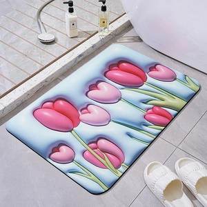 Effet 3D à œil nu antidérapant à séchage rapide facile à nettoyer Tapis <span class=keywords><strong>de</strong></span> <span class=keywords><strong>bain</strong></span> en caoutchouc à la <span class=keywords><strong>boue</strong></span> <span class=keywords><strong>de</strong></span> diatomée - Product Image 4