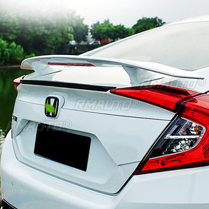 Alerón Trasero para Maletero de Honda Civic 10ª Generación 4 Puertas 2016-2019, Color Negro Brillante, Accesorios Exteriores para Automóvil - Product Image 3