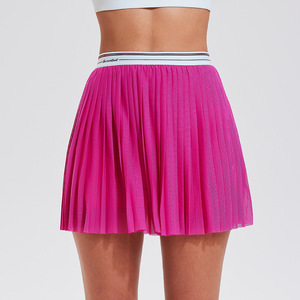 Falda Deportiva JY para Mujer, Cintura Alta, Malla Plisada, para Yoga y Fitness, con Forro <span class=keywords><strong>de</strong></span> Doble Capa, Secado Rápido, Informal, para Correr, <span class=keywords><strong>Tenis</strong></span>, Color Sólido - Product Image 6
