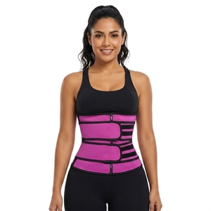 Directo de Fábrica: Traje Moldeador de Plástico con Tres Varillas de Acero y Diseño de Faja Reductora de Cintura Sin Costuras para Fitness - Product Image 1