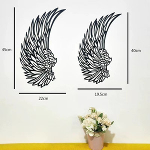 Cross-border Metal wings <b>Wall</b> <b>Decoration</b> <b>Wall</b> Hanging Frosted Arts and Crafts Double Sided Home wings <b>Wall</b> <b>Decoration</b> - Product Image 4