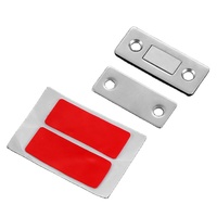 Ventouse de porte personnalisée durable en acier laminé à froid, design fin pour portes d'armoires/tiroirs