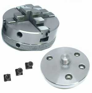 Mandrin de tour auto-centrant à 4 mors 65 mm avec plaque arrière pour tables rotatives de 3 et 4 pouces - Product Image 3