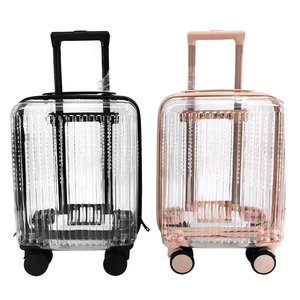 <span class=keywords><strong>Maleta</strong></span> Moderna Personalizada de Material PC <span class=keywords><strong>Transparente</strong></span> con 4 Ruedas Giratorias, Impermeable y Ligera - Product Image 4