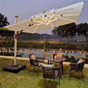 Sombrilla para Exteriores, <span class=keywords><strong>Terraza</strong></span>, Jardín, Impermeable, Rectangular Grande, para Hotel, Sombrilla Romana <span class=keywords><strong>de</strong></span> Aluminio con Brazo Cantilever - Product Image 5