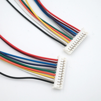 Kawat Terminal XH2.54 kustom kawat elektronik terbalik kepala sama arah satu 2 3 4 5 6 7 8 9 10 Pin Harness kawat