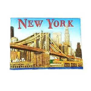New In US America New York City Magnet Poly Resin Fridge Magnet With Custom Design