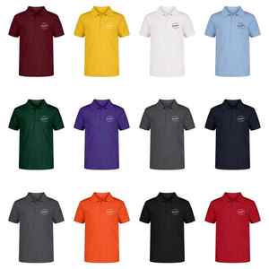 Personalizado 100% algodón hombres Golf para camisetas de polo diseño exclusivo transpirable poliéster tejido sólido impreso bordado mujeres - Product Image 2