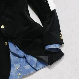 Blazer de pana para hombre Holland Sherry, estilo británico, <span class=keywords><strong>medio</strong></span> entallado, con botones dorados, chaqueta de un solo pecho, traje de negocios - Product Image 3