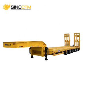 Remolque de transporte para excavadora de <span class=keywords><strong>segunda</strong></span> <span class=keywords><strong>mano</strong></span> o nuevo de 5 <span class=keywords><strong>ejes</strong></span>, semirremolque Lowboy de cama baja con cuello de cisne de 120 toneladas a la venta - Product Image 2