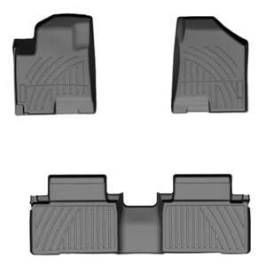 แผ่นรองพื้นรถยนต์ KQD กันน้ำ ดีไซน์กันลื่น แบบ 3 มิติ 4 มิติ 5 มิติ วัสดุ TPE สำหรับรถยนต์ฮุนได IX35 ปี 2014 ขึ้นไป - Product Image 1