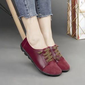 Zapatillas de Lujo de Piel Genuina Estilo Bota para Mujer, Suaves y Cómodas, a la <span class=keywords><strong>Moda</strong></span>, para las Cuatro Estaciones, Ideales para Nuevas Mamás, Incluido el Invierno - Product Image 3