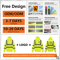 Uniforme de travail haute visibilité OEM, durable, en polyester, pour la réparation ferroviaire et routière, vêtements de travail industriels, sweat-shirt réfléchissant, vêtements de sécurité