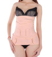 Ceinture de maintien post-partum 3-en-1 et ceinture pelvienne, gaine amincissante élastique en polyester, tailles M-XL, pour la récupération féminine, marque OEM