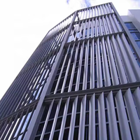 Pare-soleil extérieur personnalisé TOMA cadre de persienne extérieur vertical en aluminium avec système de moteur lame de profil obturateur extérieur