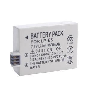 Batterie pour <span class=keywords><strong>CANON</strong></span> LP-E5 LPE5 Eos 450D 500D <span class=keywords><strong>1000D</strong></span> 2000D KISS X2 X3 Rebel T1i Xs 7.4V 1600mAh - Product Image 3