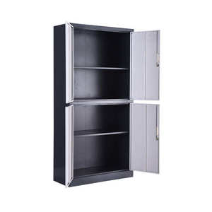 خزانة ملفات فولاذية متينة مع أرفف قابلة للتعديل وأبواب قابلة للقفل، خزانة تخزين معدنية للمنزل والمكتب والمدرسة والسوبر ماركت - Product Image 5