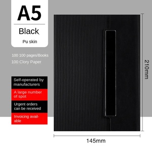 Carnet d'affaires personnalisable en PU de haute qualité A5 ligné avec reliure à la française pour réunions commerciales, journal de bord et cadeaux - Product Image 6