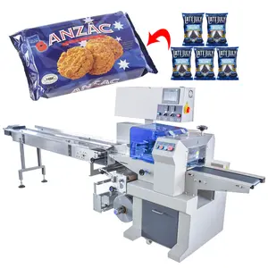 Full Automatic horizontal small cookies biscuit packing machine Biscuit Pillow Cookies Wafer Biscuit Packing Machine