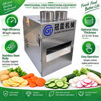 Elektrische groentesnijmachine Commerciële aardappel-wortel-komkommer-zoete aardappel-radijs snijmachine voor restaurantkeuken