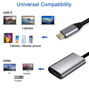 Tipo C para HDMI Adaptador USB 3,1 Macho HDTV Hembra Cable Convertidor Compatible 4K 30HZ Chaqueta de PVC para Laptop Tablet TV MacBook Came - Product Image 4