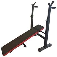 Banc de musculation en acier pour la maison, style moderne, multifonctionnel, pliable, réglable, noir, pour entraînement des jambes
