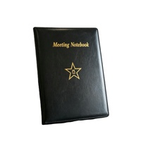 Carnet de travail officiel en cuir PU personnalisé, avec logo imprimé offset et dorure à chaud, texte personnalisé, finition estampage à chaud, pour usage professionnel