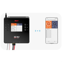 ISDT K2 Air AC 200W DC 500Wx2 20A Balance de doble canal cargador rápido inteligente descargador LiPo LiFe Lilon LiHv NiMh Pb batería RC Coche