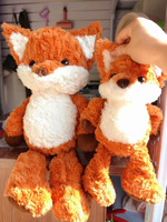 Peluche renard super douce de haute qualité avec rembourrage en coton PP, taille 31-50 cm, jouet anti-stress pour cadeaux d'anniversaire, jouet en peluche