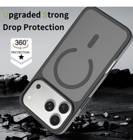 Étui de téléphone portable translucide de luxe avec anneau magnétique, sensation de peau, pour iPhone 18 Pro Max, coque de téléphone personnalisée